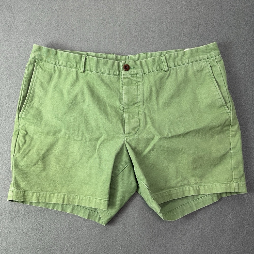 Sid Mashburn Shorts 42 Mens Cotton Canvas Woven Green 6.5" Chino